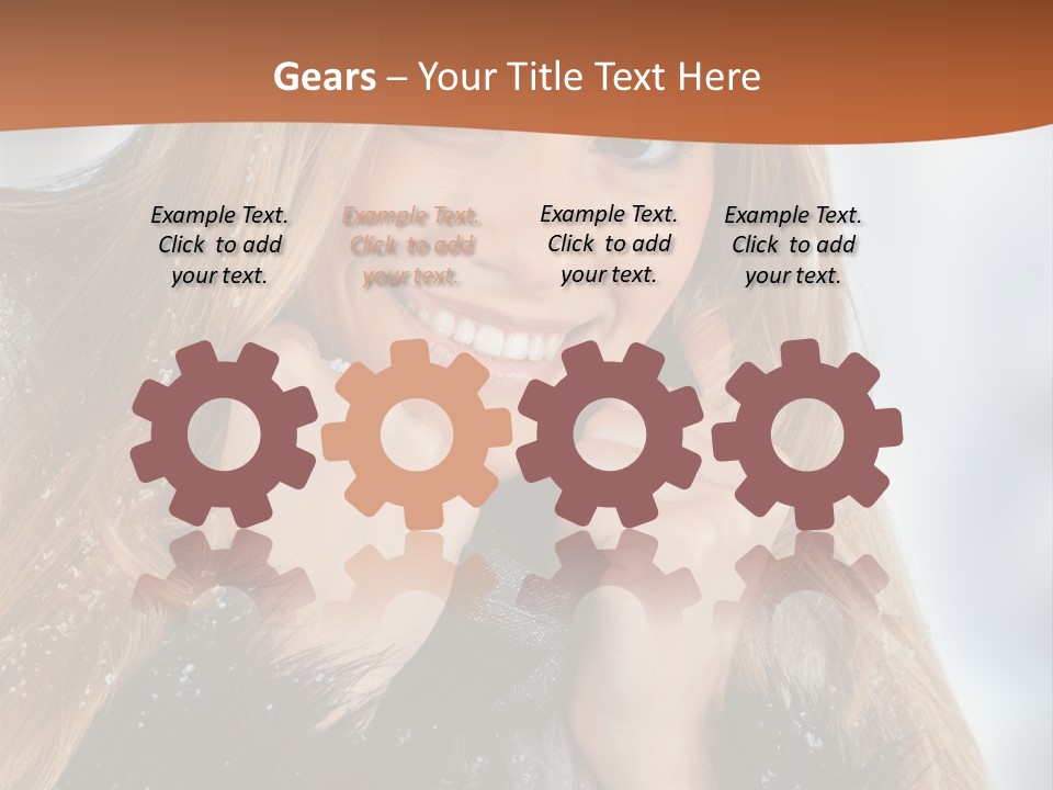 Caucasian Weather Snow PowerPoint Template