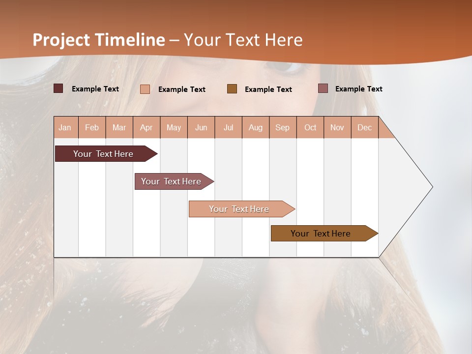 Caucasian Weather Snow PowerPoint Template