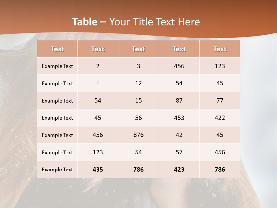 Caucasian Weather Snow PowerPoint Template