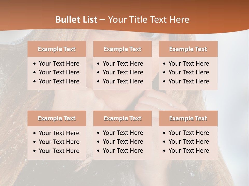Caucasian Weather Snow PowerPoint Template