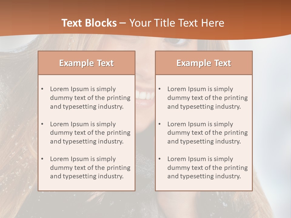 Caucasian Weather Snow PowerPoint Template