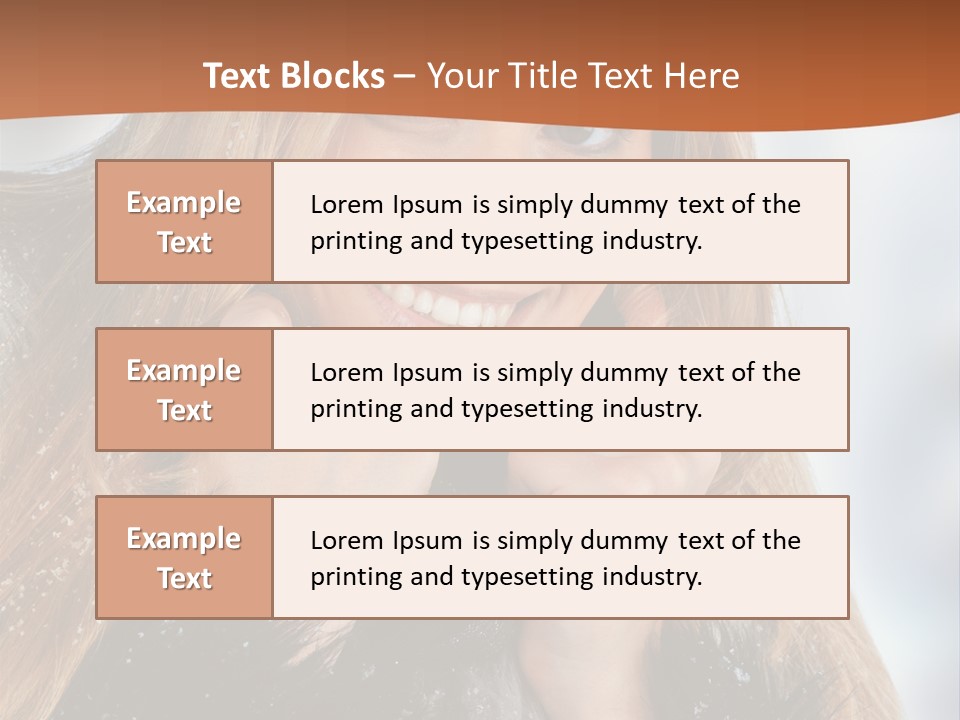 Caucasian Weather Snow PowerPoint Template