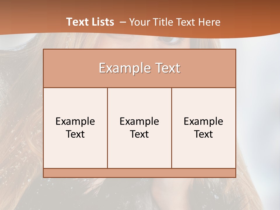 Caucasian Weather Snow PowerPoint Template