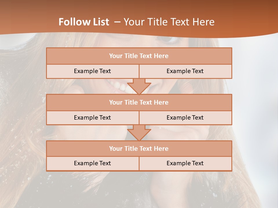 Caucasian Weather Snow PowerPoint Template