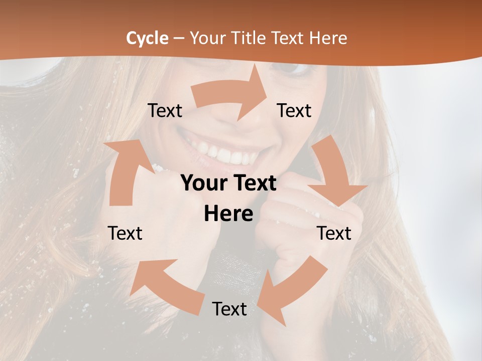 Caucasian Weather Snow PowerPoint Template