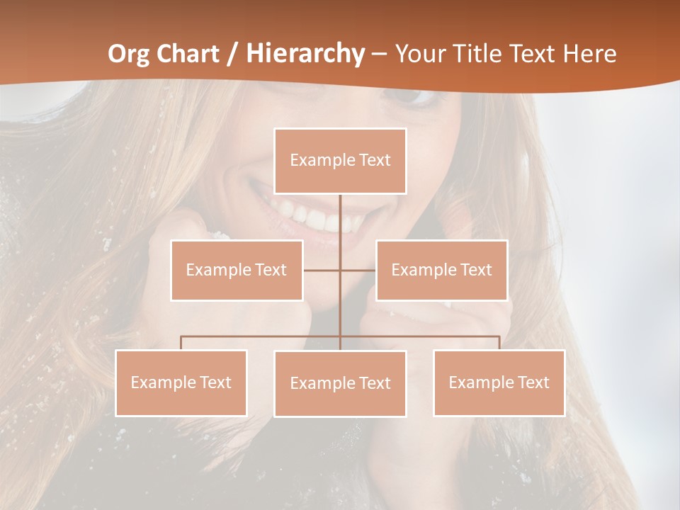 Caucasian Weather Snow PowerPoint Template