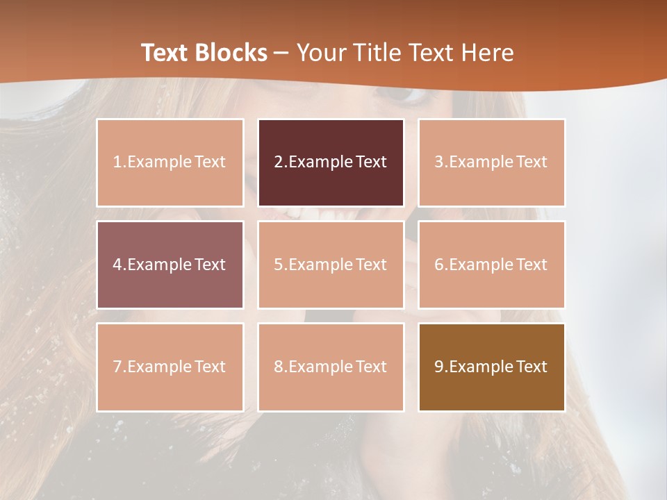 Caucasian Weather Snow PowerPoint Template