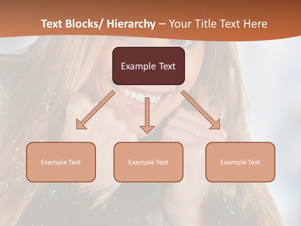 Caucasian Weather Snow PowerPoint Template