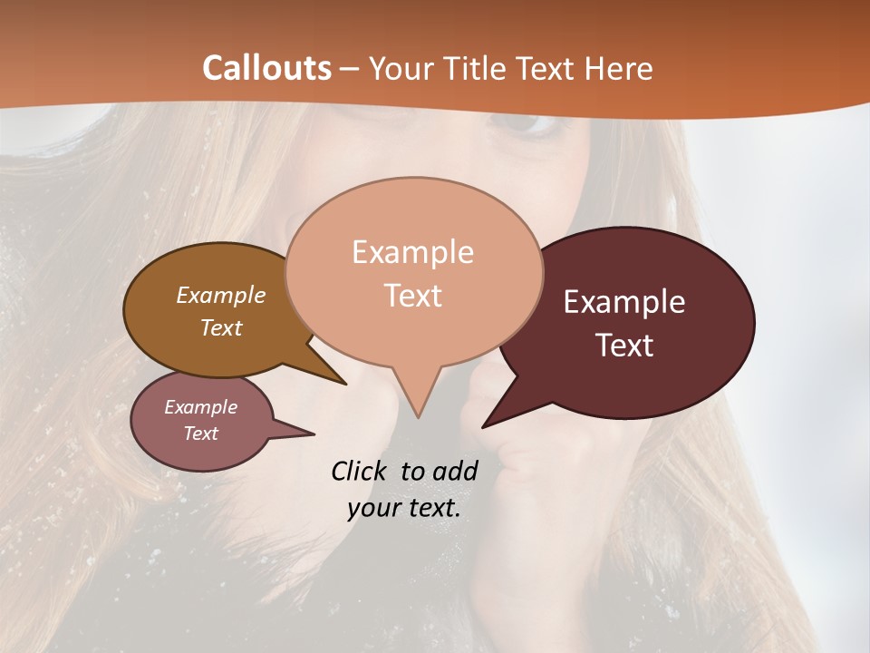 Caucasian Weather Snow PowerPoint Template