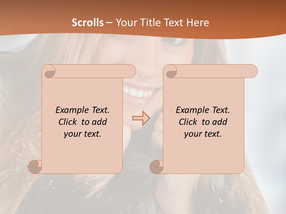 Caucasian Weather Snow PowerPoint Template