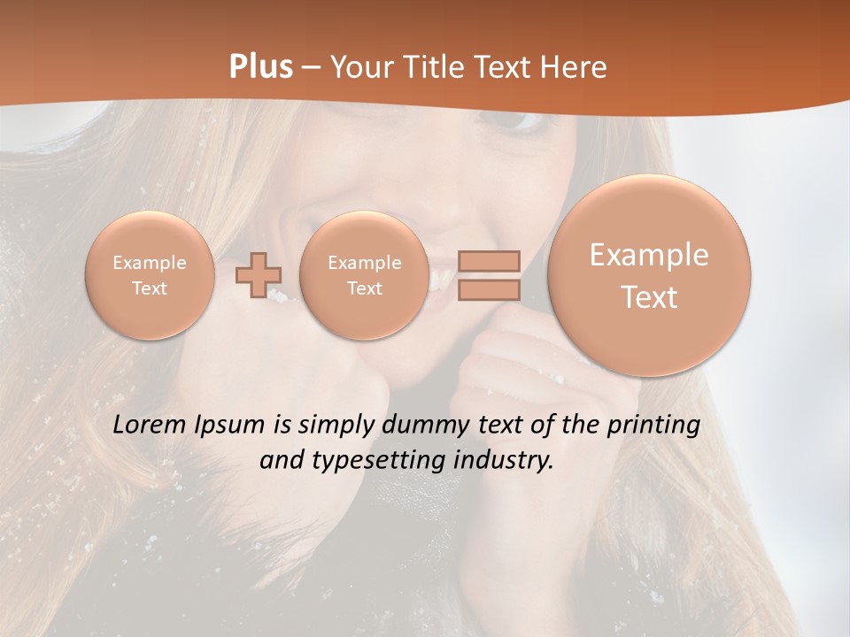 Caucasian Weather Snow PowerPoint Template