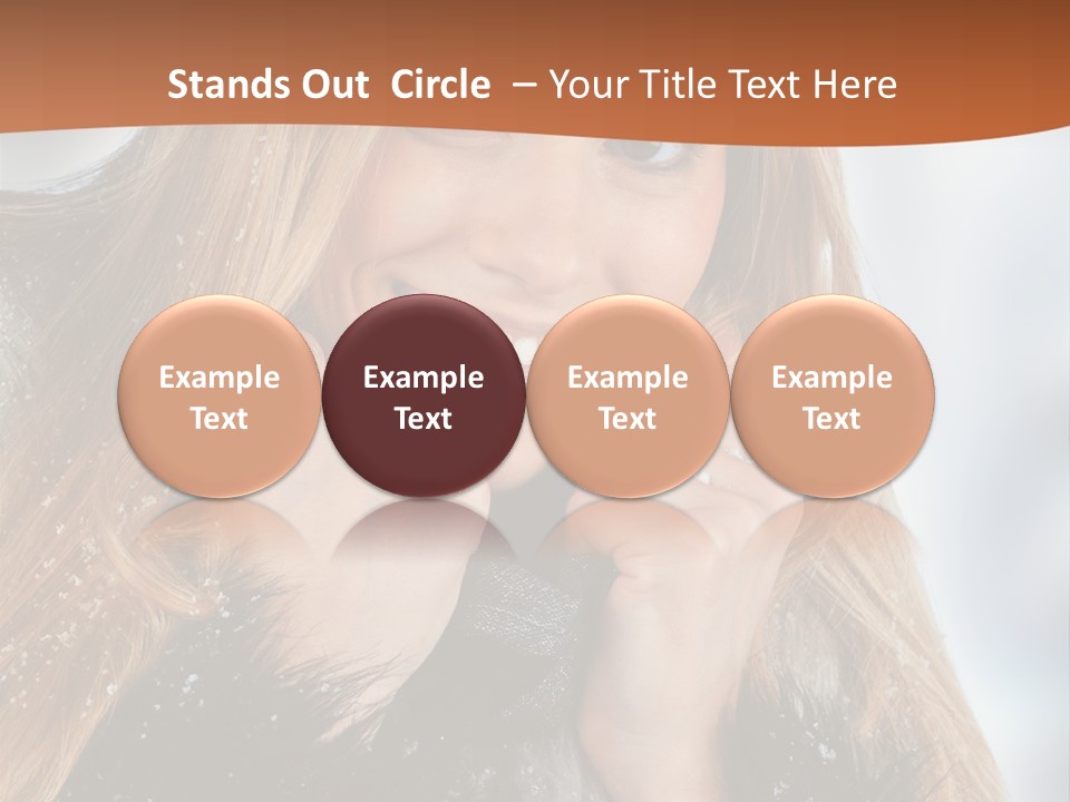 Caucasian Weather Snow PowerPoint Template