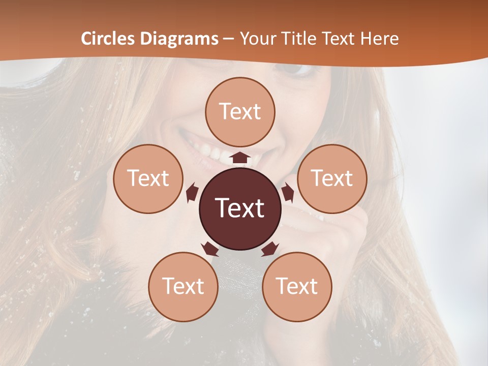 Caucasian Weather Snow PowerPoint Template