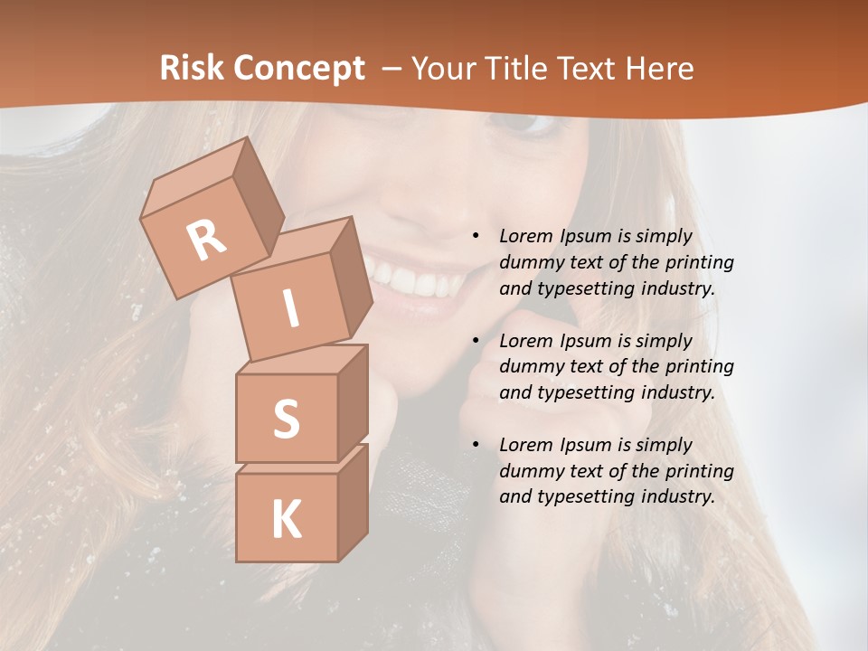 Caucasian Weather Snow PowerPoint Template