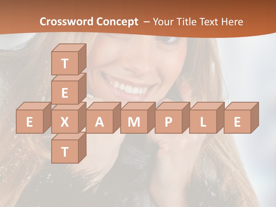 Caucasian Weather Snow PowerPoint Template