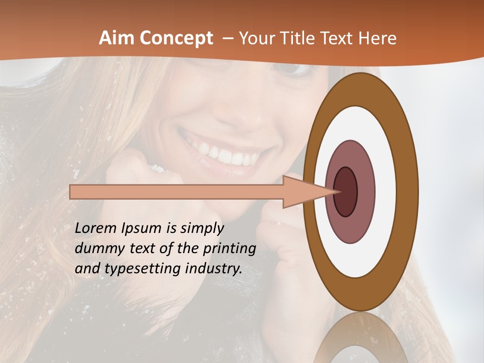 Caucasian Weather Snow PowerPoint Template