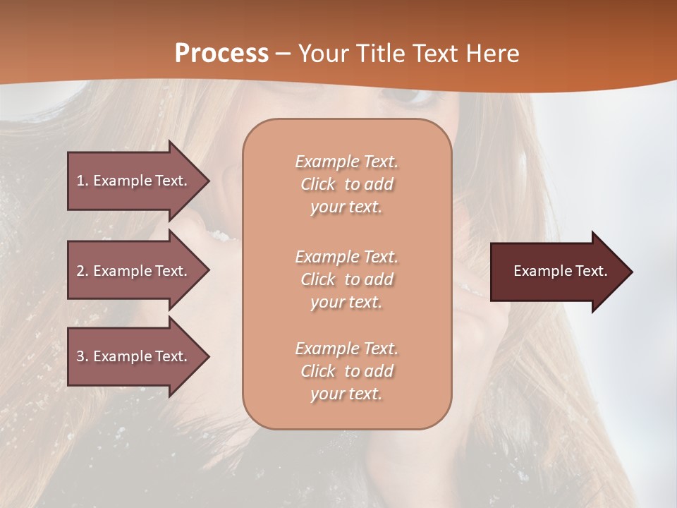 Caucasian Weather Snow PowerPoint Template