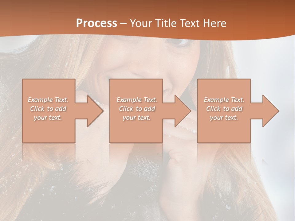 Caucasian Weather Snow PowerPoint Template