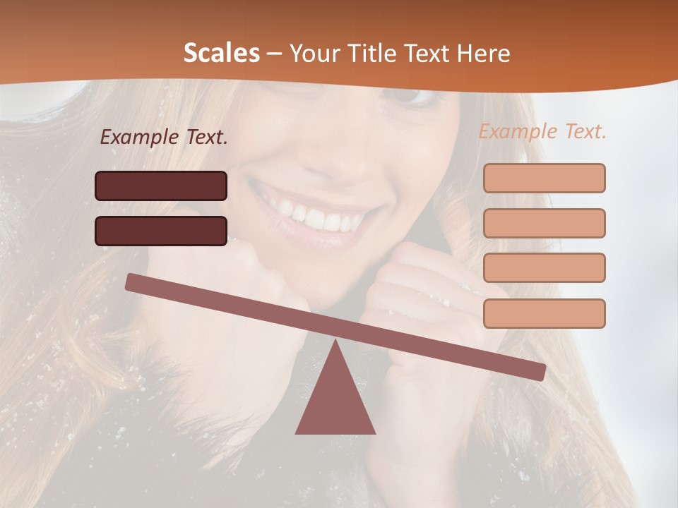 Caucasian Weather Snow PowerPoint Template