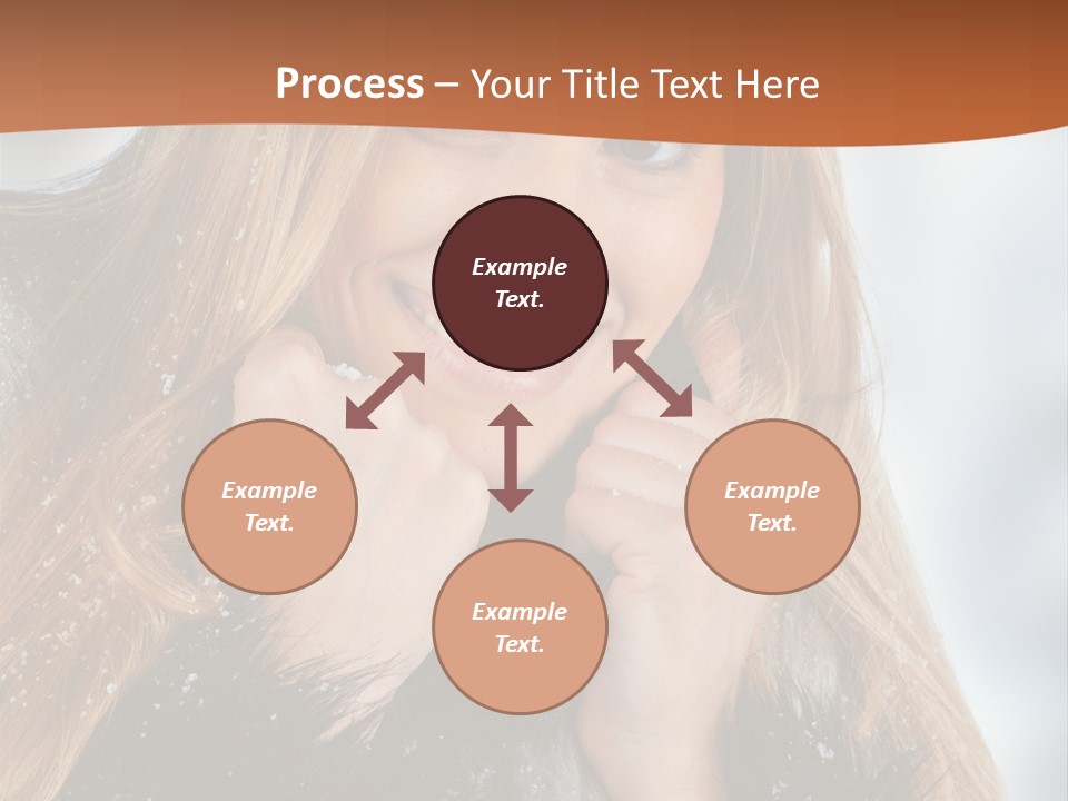 Caucasian Weather Snow PowerPoint Template