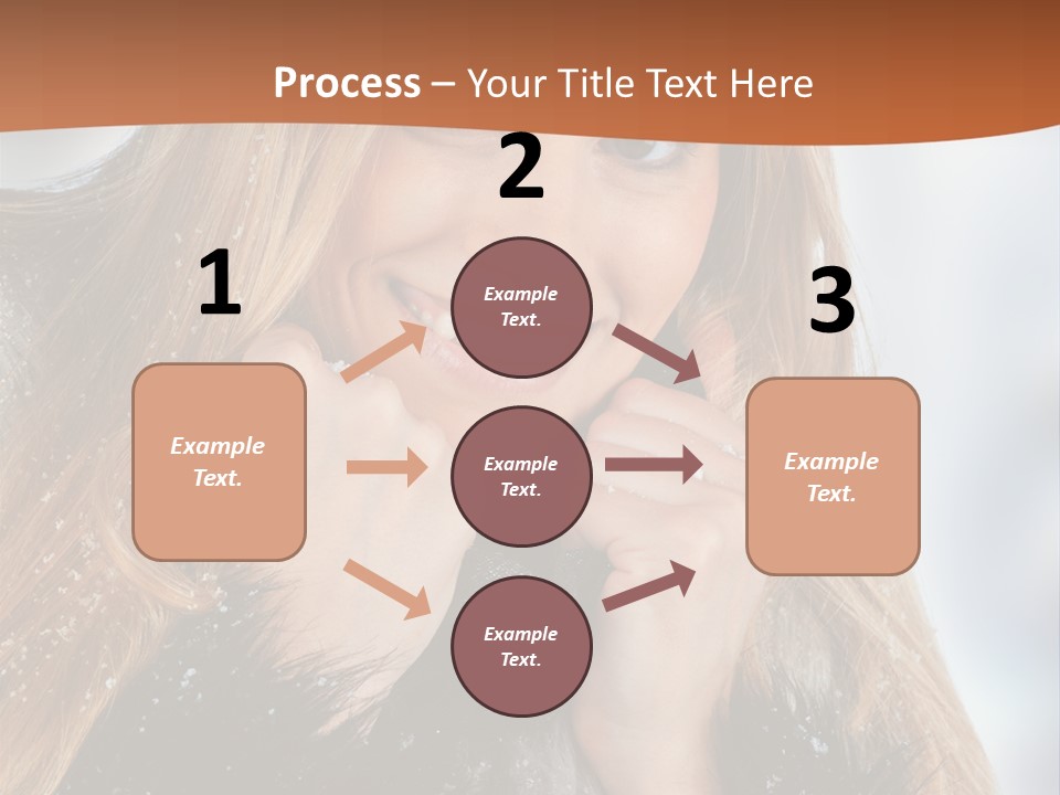 Caucasian Weather Snow PowerPoint Template