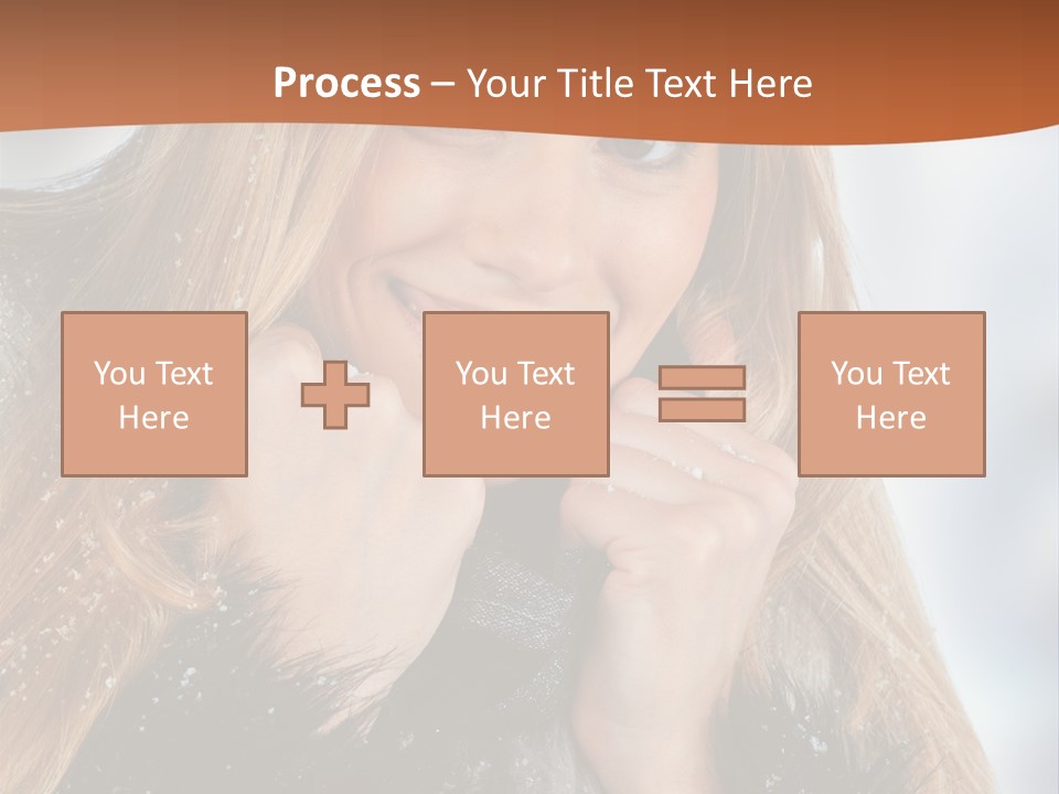 Caucasian Weather Snow PowerPoint Template