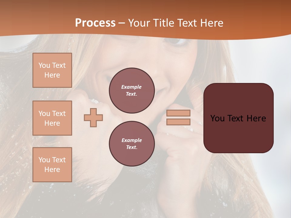 Caucasian Weather Snow PowerPoint Template