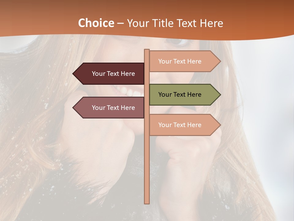 Caucasian Weather Snow PowerPoint Template