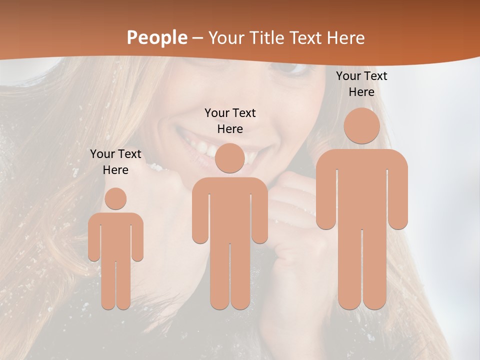 Caucasian Weather Snow PowerPoint Template