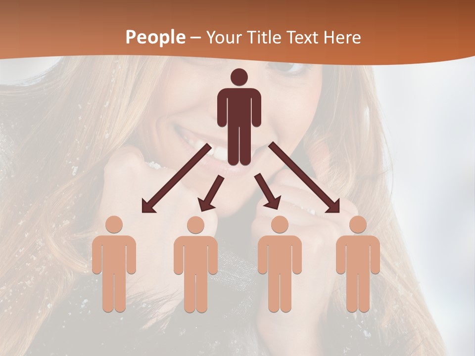 Caucasian Weather Snow PowerPoint Template