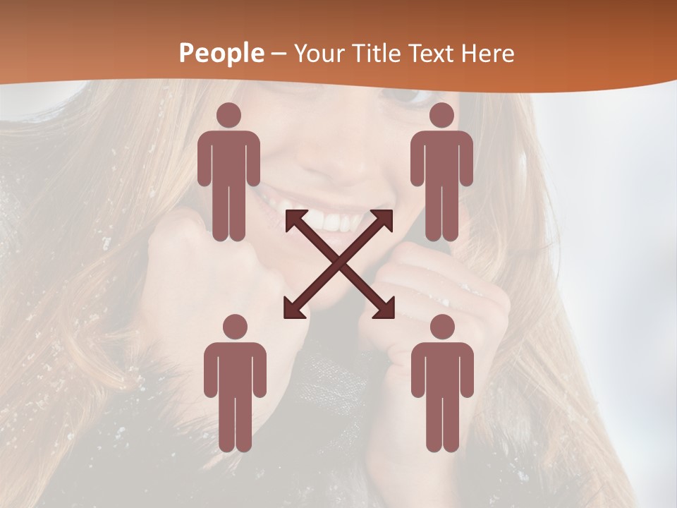 Caucasian Weather Snow PowerPoint Template