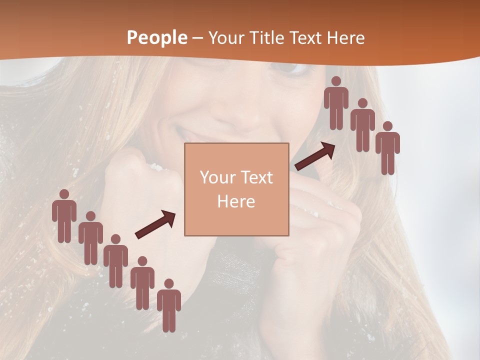 Caucasian Weather Snow PowerPoint Template