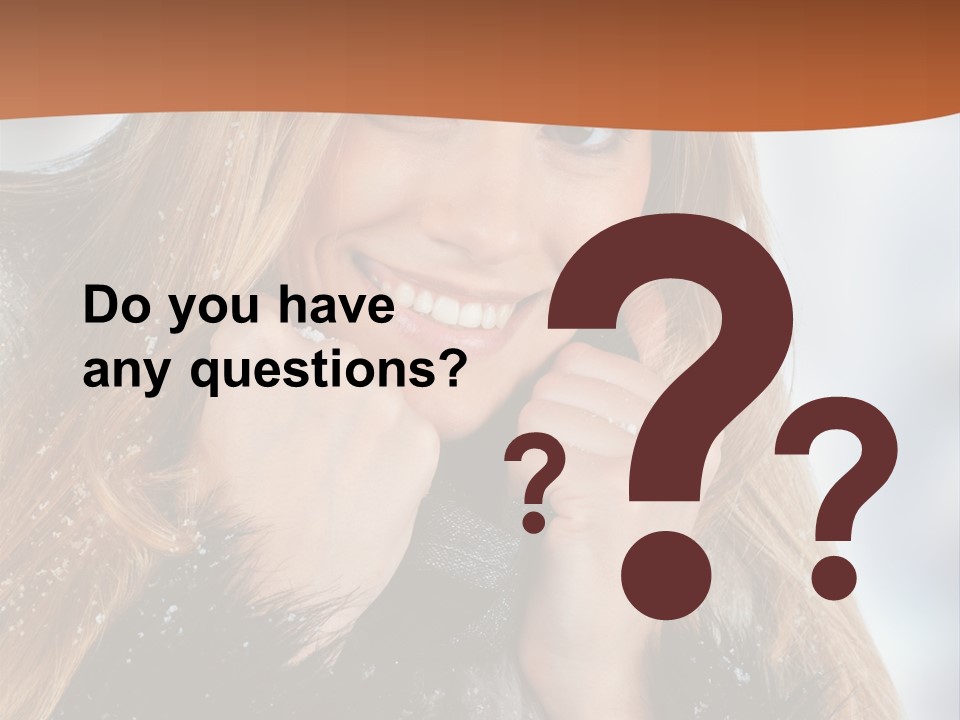 Caucasian Weather Snow PowerPoint Template