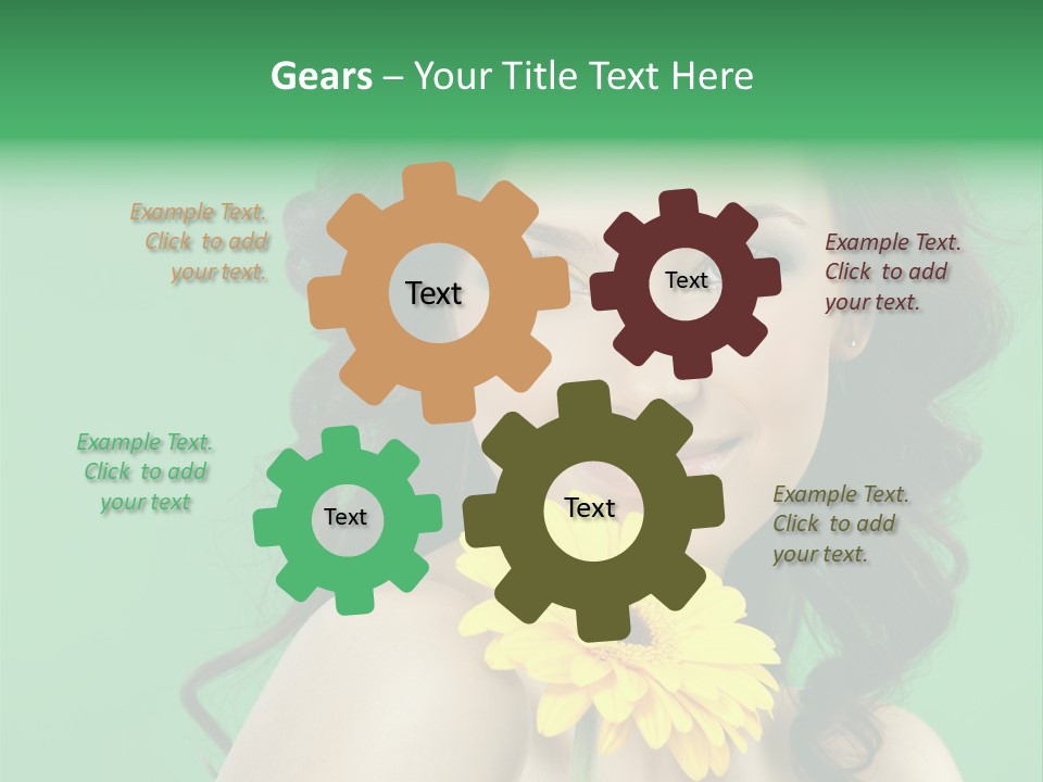 Happy Yellow Hands PowerPoint Template