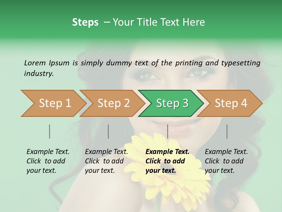 Happy Yellow Hands PowerPoint Template