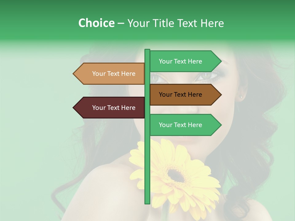 Happy Yellow Hands PowerPoint Template