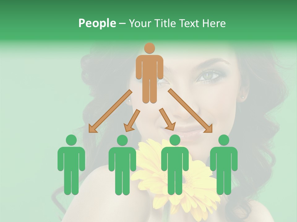 Happy Yellow Hands PowerPoint Template