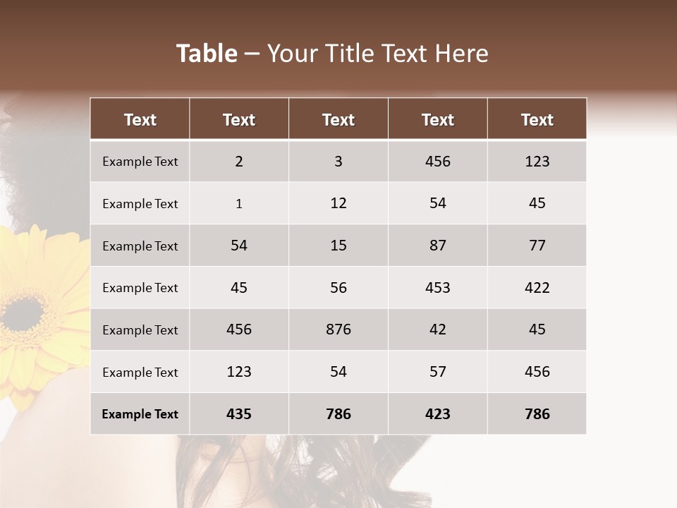 Studio Female  PowerPoint Template