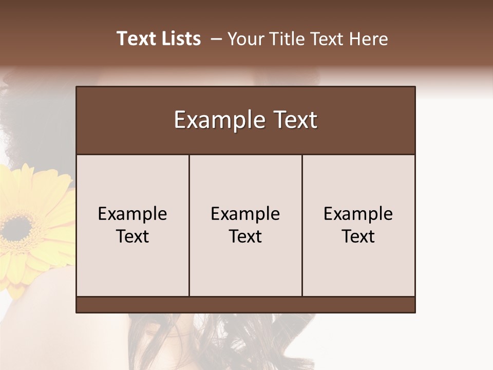 Studio Female  PowerPoint Template