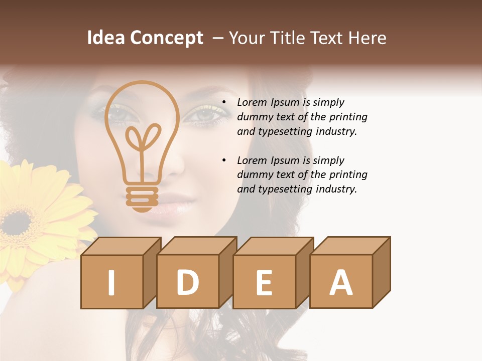 Studio Female  PowerPoint Template