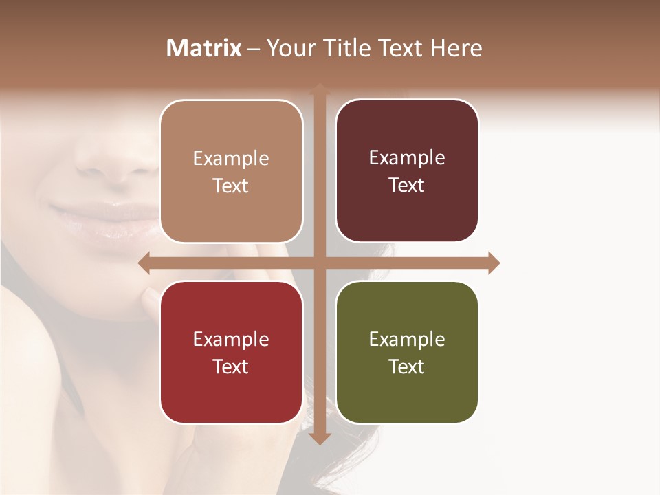 Model Cosmetics Care PowerPoint Template