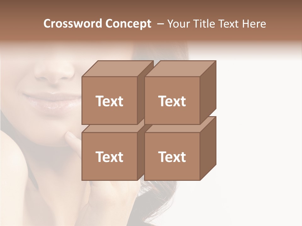 Model Cosmetics Care PowerPoint Template