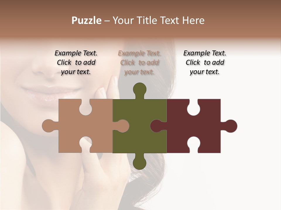 Model Cosmetics Care PowerPoint Template