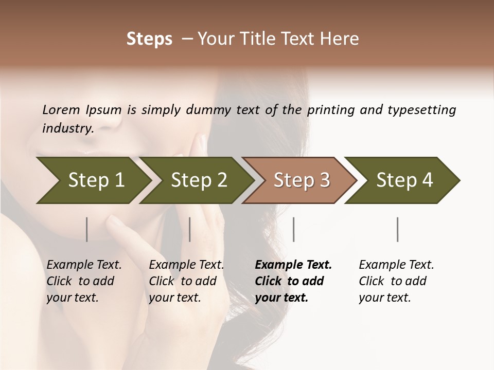 Model Cosmetics Care PowerPoint Template