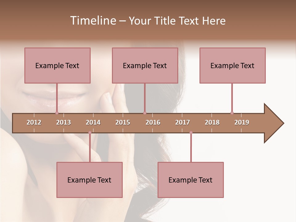 Model Cosmetics Care PowerPoint Template