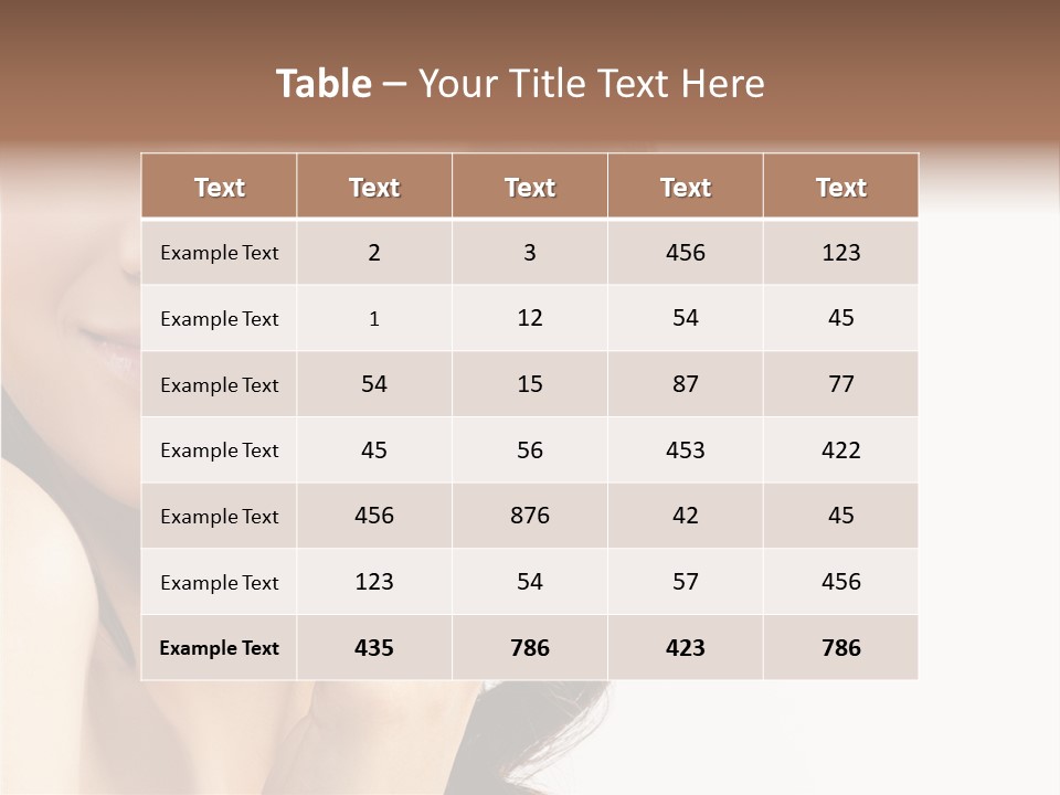 Model Cosmetics Care PowerPoint Template