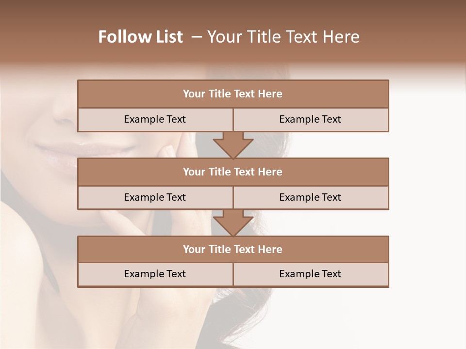 Model Cosmetics Care PowerPoint Template