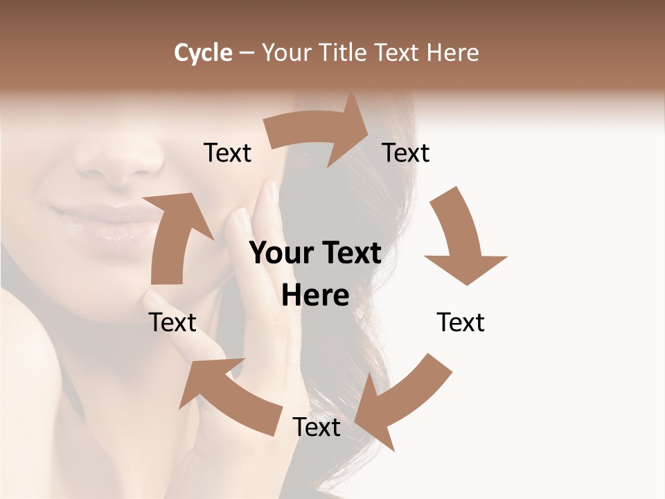 Model Cosmetics Care PowerPoint Template