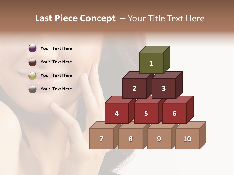 Model Cosmetics Care PowerPoint Template