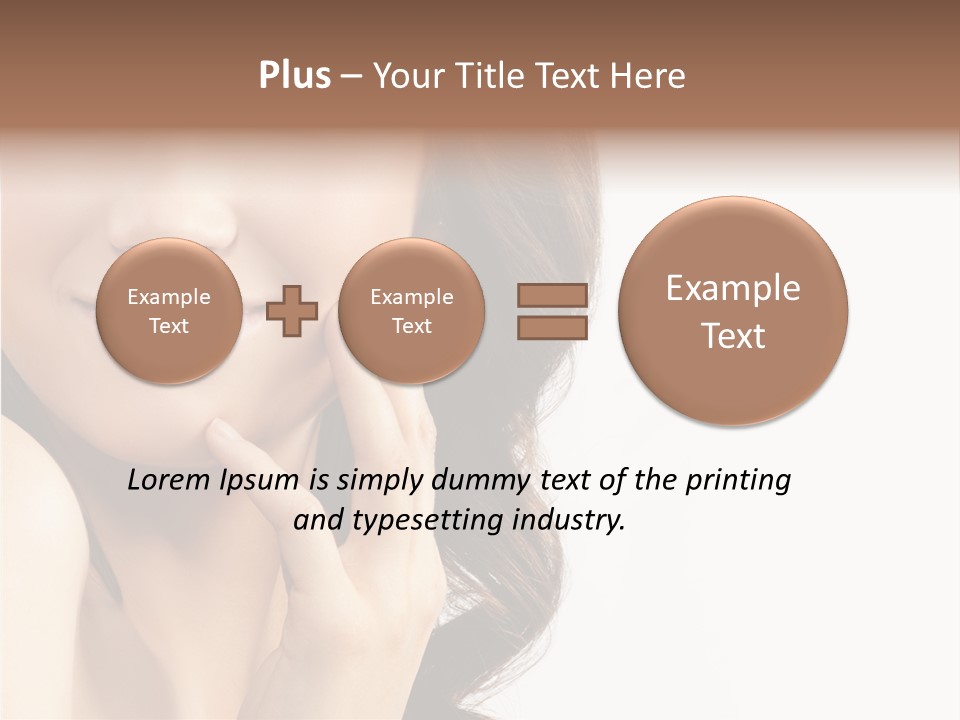 Model Cosmetics Care PowerPoint Template